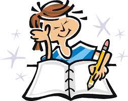 writing in an exam - Clip Art Library