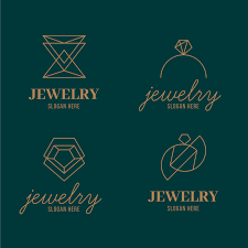 linear simple jewelry logo template