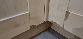 drill hole kitchen cupboard repair