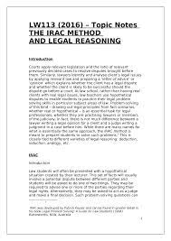 First, legal writing is often confusing. Irac Contract Law Model Answer