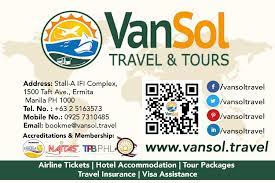 travel and tours in manila vansol
