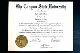 Doctorate Degree Certificate Template Fake Diploma Templates