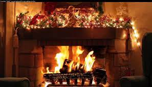 christmas fireplace wallpapers