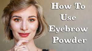 how to use eyebrow powder you