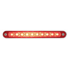 6 5 Stop Tail Turn 10 Led Red Light Bar With Bezel Red Led With Red Lens Freightliner Peterbilt Kenworth Uatparts