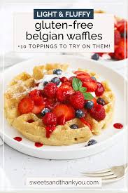 easy gluten free belgian waffles light