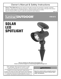 luminar outdoor 62712 solar led spot