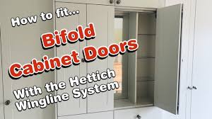 how to fit bifold cabinet doors with