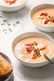 creamy lobster bisque sweet savory