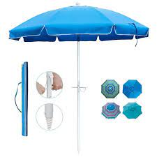 Telescoping Steel Pole Beach Umbrella