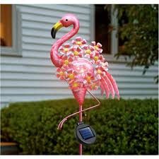 Metal Flamingo Yard Art Decorations