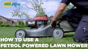 lawn mower hire rotary petrol lawn