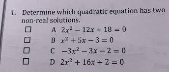 Determine Which Quadratic Equation Has