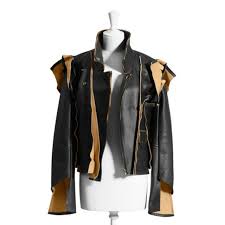 h m deconstructed leather jacket