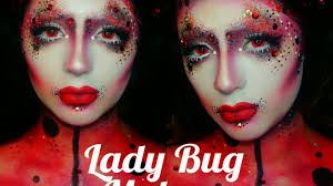 avant garde lady bug makeup tutorial