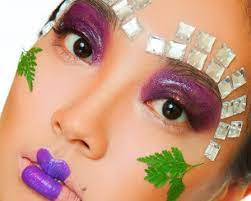 chinese artistic model makeup face