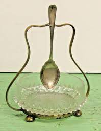 Vintage Clear Cut Glass Sugar Bowl With