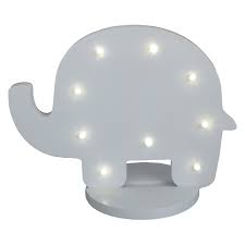 Nojo Grey Elephant Night Light Lamp Hayneedle