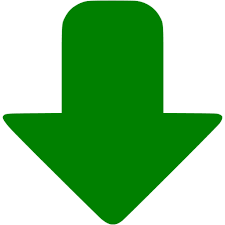 Green down icon - Free green arrow icons
