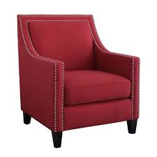 Bring home a comfy accent chair. Geneva Nailhead Accent Chair Red Abbyson Living Target