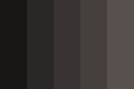 Warm Black And Dark Grey Color Palette