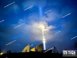 beam of light over flight 93 memorial