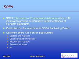 sofa software support for iau 2000