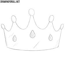 how to draw a princess crown