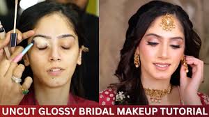 how to do glossy bridal makeup by