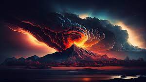 volcanic eruption background images hd