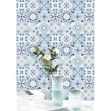 wallpaper blue flower contact paper