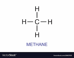 methane structural formula royalty free