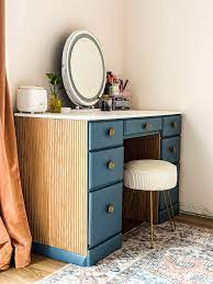 diy makeup vanity plus organization