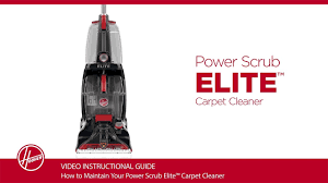 hoover power scrub elite carpet