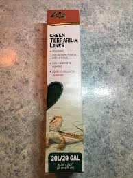 green terrarium liner cage carpet mat