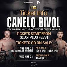 Canelo vs Bivol Tickets