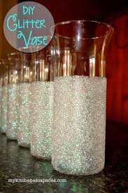 Easy Glitter Vase Diy Centerpiece