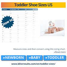 toddler shoe size chart uk by age