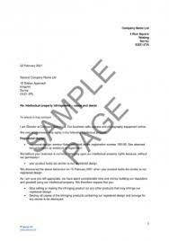 cease and desist letter uk a complete