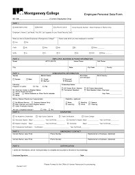 Employee Personal Data Form By Lxb51761 Corporate Profile