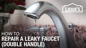 dripping or leaky double handle faucet