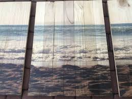Seascape Wall Art Print On Wooden