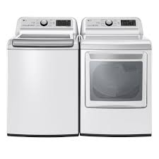 lg top load washer and electric dryer