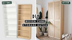 woven cane storage bookcase ikea