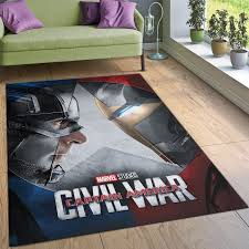 captain america civil war rug custom