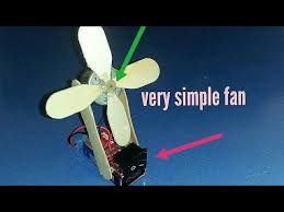 how to make an electric table fan using