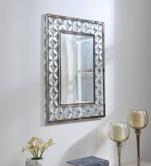 Rectangle Wall Mirror In Silver