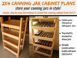 2 X 4 Canning Jar Cabinet Plans