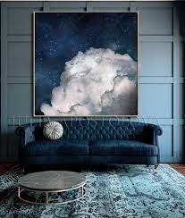 52 Navy Blue Wall Art Extra Large