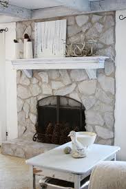 Paint A Stone Fireplace On A Budget